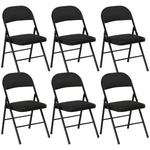 HOMCOM Set 6 Klappstühle mit Gepolsterter Sitzfläche, Moder…