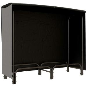 Outsunny Kaminholzregal 120x36x99 cm Brennholzregal mit Tra…