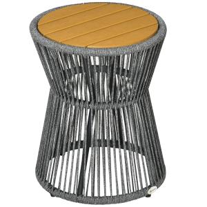 Outsunny Gartentisch Bistrotisch Kaffeetisch mit Kunststoff…