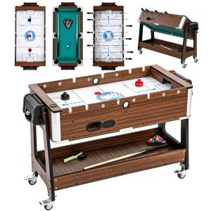 SPORTNOW 3-in-1 Multi Spieltisch drehbar Multifunktionstisc…