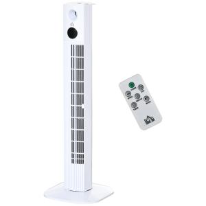 HOMCOM Turmventilator 45W mit 3 Modi und 3 Geschwindigkeite…