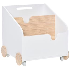 HOMCOM Kinderbücherregal mit Räder Bücherregal für Kinder A…