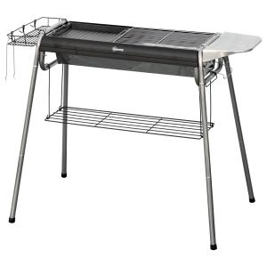 Outsunny Holzkohlegrill mit Grillrost und Platte, tragbarer…