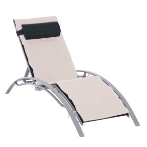 Outsunny Sonnenliege Gartenliege Relaxsessel verstellbar 17…
