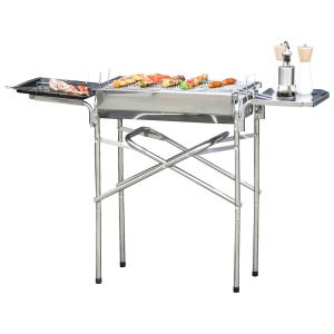Outsunny Holzkohlegrill Grill BBQ Standgrill Holzkohle Kohl…