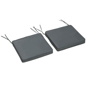 Outsunny Set aus 2 Gartenstuhlkissen Gartenstuhlauflage Abn…
