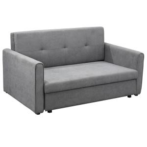 HOMCOM Schlafsofa 2-Sitzer Sofa mit Bettfunktion, Polsterso…