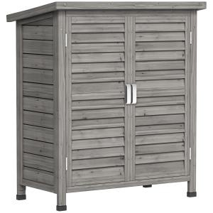Outsunny Gartenschrank Holz Gerätehaus Geräteschuppen 87 x…