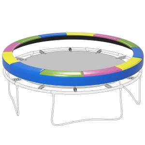 SPORTNOW Trampolin Sicherheitsabdeckung Ø366x30 cm Faltbar…