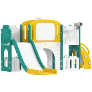 AIYAPLAY Kinderrutsche 7 in 1 Indoor und Outdoor Babyrutsch…