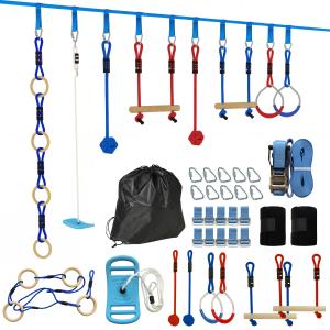 AIYAPLAY Ninja Line Kinder 10m 9-teilig Slackline Set mit 2…