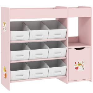 AIYAPLAY Kinder-Aufbewahrungsregal mit 9 Stoffschubladen &…