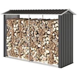 Outsunny Holzschuppen mit angehobener Basis und geneigtem D…