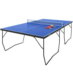 SPORTNOW Tischtennisplatte, Klappbar Tischtennistsich mit N…