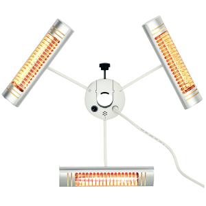 Outsunny Infrarot Heizstrahler 3x1000W elektrischer Wärmest…