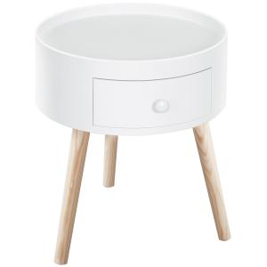 HOMCOM Beistelltisch Sofatisch Couchtisch mit Schublade Woh…