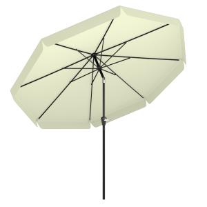 Outsunny Sonnenschirm Terrassenschirm Ø2,66 m mit UV-Schutz…