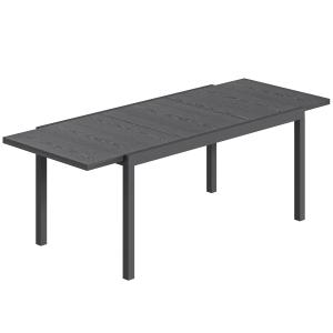 Outsunny Ausziehbarer Gartentisch 154-214 cm Aluminium-Tisc…