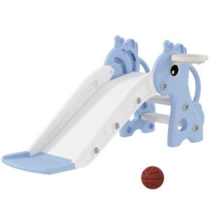 AIYAPLAY Kinderrutsche, 3 in 1, Kleinkinderrutsche mit Bask…