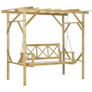 Outsunny 2-Sitzer Hollywoodschaukel Gartenschaukel wetterbe…