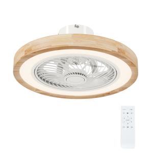 HOMCOM Deckenventilator mit Beleuchtung Fernbedienung LED V…