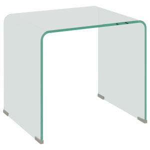 HOMCOM Modernder und Monoblock Glastisch mit rutschfesten F…