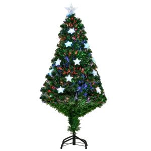 HOMCOM LED Weihnachtsbaum künstlicher Christbaum Tannenbaum…