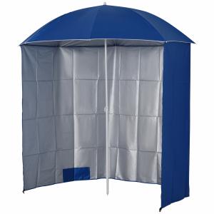 Outsunny Sonnenschirm  Strandschirm mit Seitenwand, Polyest…
