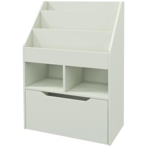 HOMCOM Kinder Bücherregal Kinderregal mit Schublade, 3 Abla…