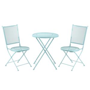 Outsunny Garten Sitzgruppe für 2 Personen Bistro-Set mit 1…