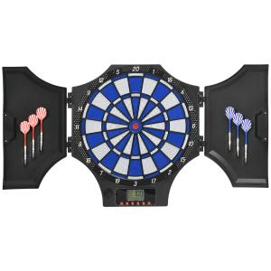 SPORTNOW Elektronische Dartscheibe Dartboard mit 12 Dartpfe…