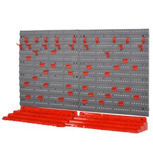 Werkzeughalter Grau Rot für Werkstatt 95,5x23x53,5 cm stabi…