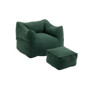 Bouclé-Sitzsack für Erwachsene, Smaragd