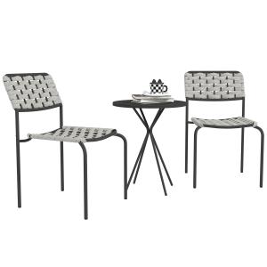 Outsunny Polyrattan Gartenmöbel Set, Outdoor Lounge Balkonm…