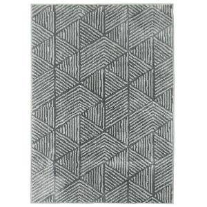 HOMCOM Teppich Kurzflor Wohnzimmerteppich im Modern Stil, w…