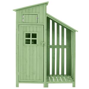 Gerätehaus Gartenschrank mit 2 Regalen, Geräteschuppen mit…