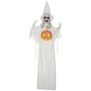 HOMCOM 183cm Halloween Dekoration mit Kürbiskopf, Halloween…
