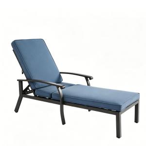 Lounge-Patio-Stuhl mit verstellbarer Rückenlehne, 204x58x10…