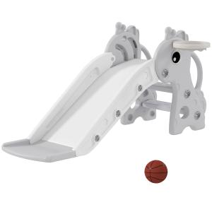 AIYAPLAY Kinderrutsche, 3 in 1, Kleinkinderrutsche mit Bask…