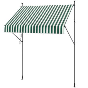 Outsunny Sonnensegel 2x1,2 m mit Kurbelarm, Sonnenschirm fü…