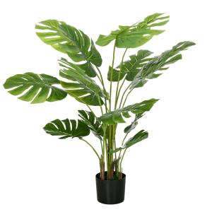 HOMCOM Künstliche Pflanze, 120 cm Kunstpflanze, Künstlich M…