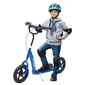 HOMCOM Kinderroller City Roller 12 Zoll mit Hinterbremse hö…