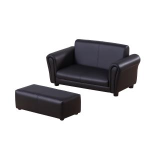 HOMCOM Kindersessel mit Fußhocker Kindercouch & Hocker Set…