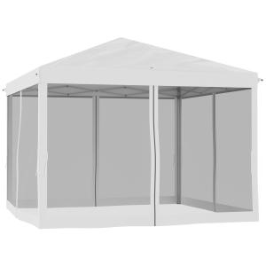 Outsunny Pavillon ca.3x3m, wasserabweisend Stabil Winterfes…