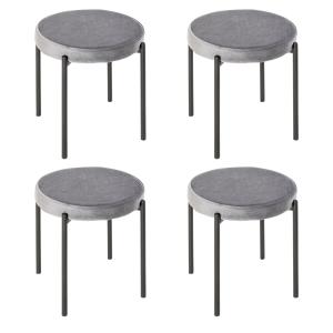 HOMCOM 4er-Set Esszimmerstühle Küchenstuhl Thekenhocker mit…