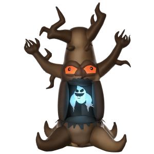 HOMCOM Aufblasbarer Halloween Baum Gespenst mit 3 Lichtern…