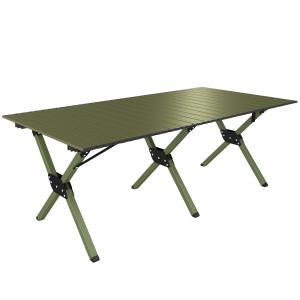 Outsunny Campingtisch Klapptisch mit Aufrollbarer Tischplat…
