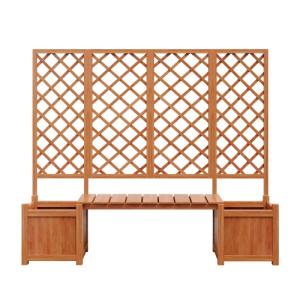 Pflanzkübel mit Spalier und Sitz für Garten Hof Terrasse, f…