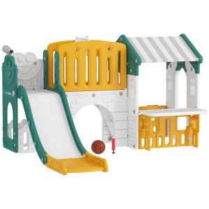 AIYAPLAY 7 in 1 Kinderrutsche mit Klettergerüst Kleinkindru…