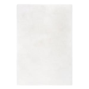 Homcom Teppich weicher Hochflor Weiß 120 x 170 x 3,5 cm
